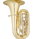 Eastman EBB534 Professional BBb Tuba, 4-Front Action Pistons with Wheeled Case