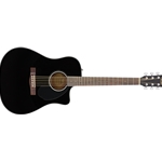 Fender 0970113006 CD-60SCE Dreadnought, Walnut Fingerboard, Black