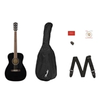 Fender 0970150406 CC-60S Concert Acoustic Pack V2, Black