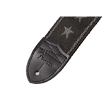 Fender 0990615004 Nylon Stars and Stripes Strap, Black/Grey, 2"