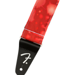 Fender 0990637200 Tie Dye Acid Wash Guitar Strap, Red, 2"