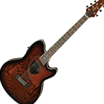 Ibanez TCM50VBS Talman Body Acoustic-Electric Guitar, Vintage Brown Sunburst