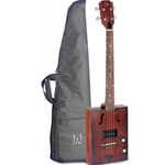 J.N GUITARS CASK-HOGSHEAD-1 Acoustic-electric Cigar Box Guitar with 4 strings, spruce top, Cask series