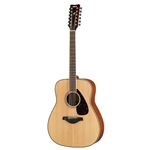 Yamaha FG820-12 12-String Folk Guitar, Solid Sitka Spruce Top, Mahogany Back & Sides, Die Cast Chrome Tuners, Natural