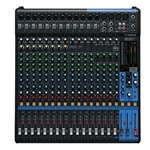 Yamaha MG20XU 20-input, 6-bus mixer • single-knob compression • 24 SPX effect • Occupies 12RU* • Rack kit included