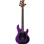 Sterling by Music Man ST-RAY34-PSK-R2 StingRay RAY34 4-String Electric Bass, Active pickup, Roasted Maple Neck, Purple Sparkle