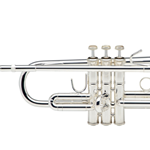Bach LT180S37 Stradivarius Bb Trumpet, Lightweight body and bell, .459" Medium-large bore, Silver Finish