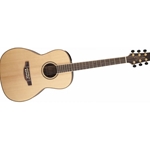 Takamine GY93E New Yorker with solid spruce top, black walnut sides, three-piece black walnut/quilt maple back, maple binding, gold hardware, TK-40D electronics