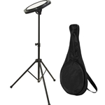 On-Stage DFP5500 Drum Practice Pad with Stand and Bag