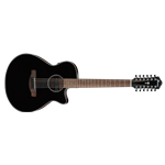 Ibanez AEG5012BK 12-STRING Acoustic/Electric Guitar, Black Gloss