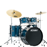 Tama IE52CHLB IMPERIALSTAR 5-Piece Complete Drum Kit, Hardware, Meinl Cymbals, Hairline Blue