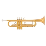 B & S BSMBXHLR-8M-0D MBX Heritage Brushed Gold Trumpet