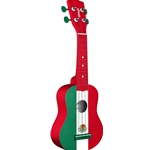 Stagg USMEX-FLAG Mexican Flag Traditional Soprano Uke w/ Gig Bag