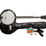 Washburn B8K-A-U B8 Americana Series 5-String Banjo Pack