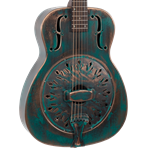 Recording King RM-993-VG Metal Body Parlor Resonator - Vintage Green