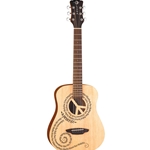 Luna SAF PCE Safari Peace Travel Guitar with Gig Bag