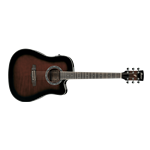 Ibanez PF28ECEDVS 6 String Ibanzez Cutaway Dreadnaught Acoustic Guitar Dark Violin Sunburst