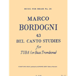 Music For Brass No. 281
Marco Bordogni
43 Bel Canto Studies
for Tuba (or Bass Trombone)