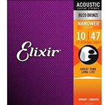 Elixir 11152 NANOWEB 10-47  12-String Acoustic Strings
