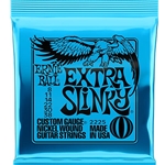 Ernie Ball P02225 Extra Slinky Nickel Wound Electric Guitar Strings - 8-38 Gauge