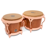 Latin Percussion LP201AX-2CB Limited Edition Cherry-wood Bongos with Copper-plated Hardware