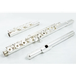 Haynes AF680-BO Amadeus Flute, Solid Silver Headjoint, Silver Plated Body, Foot, Low B, Offset G