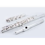 Haynes Q20B14KR Classic Flute w/14K Riser, Sterling Silver Hand Cut Headjoint, Sterling Silver Body, Silver-Plated Foot, Open Hole, Low B FREE SHIPPING!