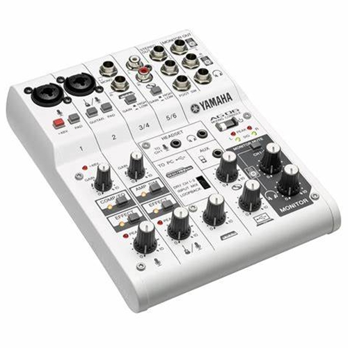 YAMAHA AG06 USBオーディオインターフェース The Music Store, Inc. - Yamaha AG06 USB Audio Interface - 6 Input