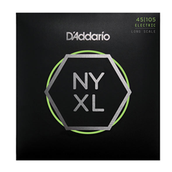 D'Addario NYXL45105 Nickel Wound Bass Guitar Strings, Light Top / Med Bottom, 45-105, Long Scale