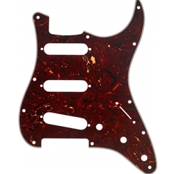 Fender 0992142000 Pickguard, Stratocaster® S/S/S, 11-Hole Mount, Brown Tortoise Shell, 4-Ply
