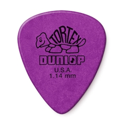 Dunlop 418P114 Tortex Standard Guitar Pick 1.14mm - 12-Pack