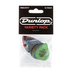 Dunlop PVP102 Ultex Med to Hvy Variety Pick Pack 12-Pack