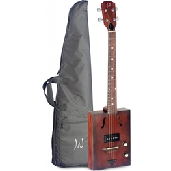 J.N GUITARS CASK-HOGSHEAD-1 Acoustic-electric Cigar Box Guitar with 4 strings, spruce top, Cask series