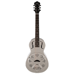 RM-993 Recording King Brass Resonator Guitar, Parlor