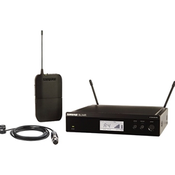 Shure BLX14R/W85-H11 Lavalier System with (1) BLX4R Wireless Receiver, (1) BLX1 Bodypack Transmitter, and (1) WL185 Lavalier Microphone