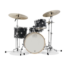 Drum Workshop DDLM2004BL DESIGN FREQUENT FLYER 4PC BD20 BLK SATIN