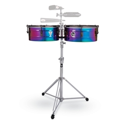 Latin Percussion LP257-TS TONY SUCCAR 14-15 TIMBALE RAINBOW BLK NK