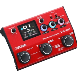 Boss VE-22 Vocal Performer, Effects, Harmonizer, Looper, 50 presets, 90 User presets