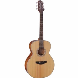 Takamine GN20CE NEX with cutaway, solid cedar top, sapele back and sides, natural satin finish, chrome hardware, and TP-4TD electronics