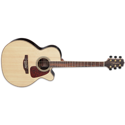 Takamine GN93CE NEX Body with cutaway, solid spruce top, black walnut sides, three-piece black walnut/quilt maple back, maple binding, gold hardware, TK-40D electronics