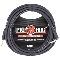 PH186R Pig Hog 18.5ft 1/4" - 1/4" Right angle 8mm Inst. Cable