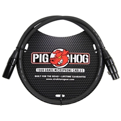 PHM3 Pig Hog 8mm Mic Cable, 3ft XLR