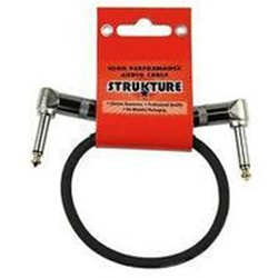 Strukture S6P48 6" Patch Cable Right Angle, Black