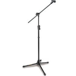 Hercules MS532B EZ Clutch Tripod Microphone Stand with 2-in-1 Boom & EZ Mic Clip