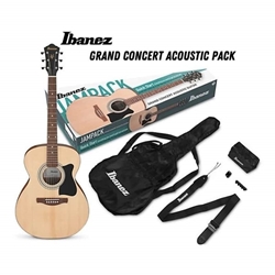 Ibanez IJVC50OPN Jampack Acoustic Guitar Pack,includes Gig Bag, Tuner, Strap, Picks, Accessories