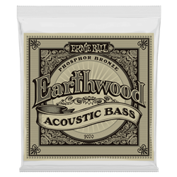 Ernie Ball P02070 Earthwood Phosphor Bronze Acoustic Bass Strings - 45-95 Gauge