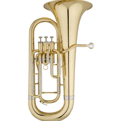 Eastman EEP421 4 Top Action Pistons, .571 bore, 11" Yellow Brass Upright Bell Euphonium, Lacquer Finish