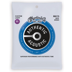 MA175 Martin 80/20 Bronze Acoustic Guitar Strings .011 - .052