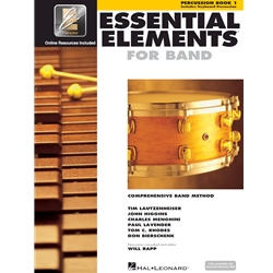 ESSENTIAL ELEMENTS FOR BAND – PERCUSSION/KEYBOARD PERCUSSION BOOK 1