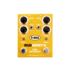 TreX MUDHONEYII Mud Honey II Distortion Pedal with 2 Independent Channels and Individual Boost Controls